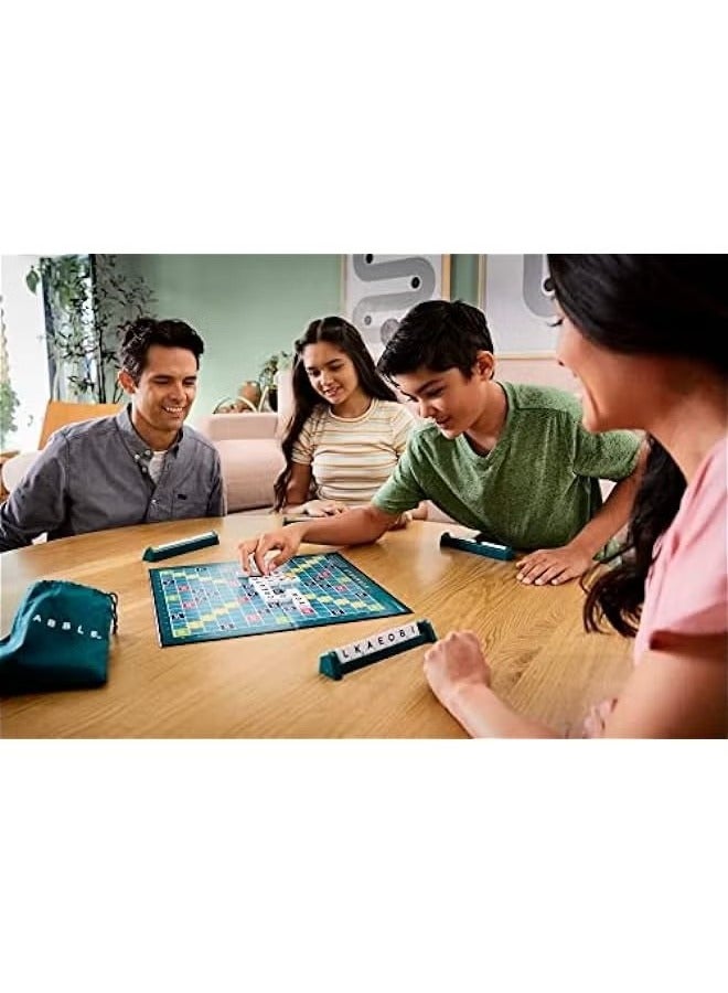 DURKU Classic Scraple Crosscard game - game board 120 characters -4 brackets - backpack - instructions - suitable for 10+children - can be used by 2-4 players - Image 4