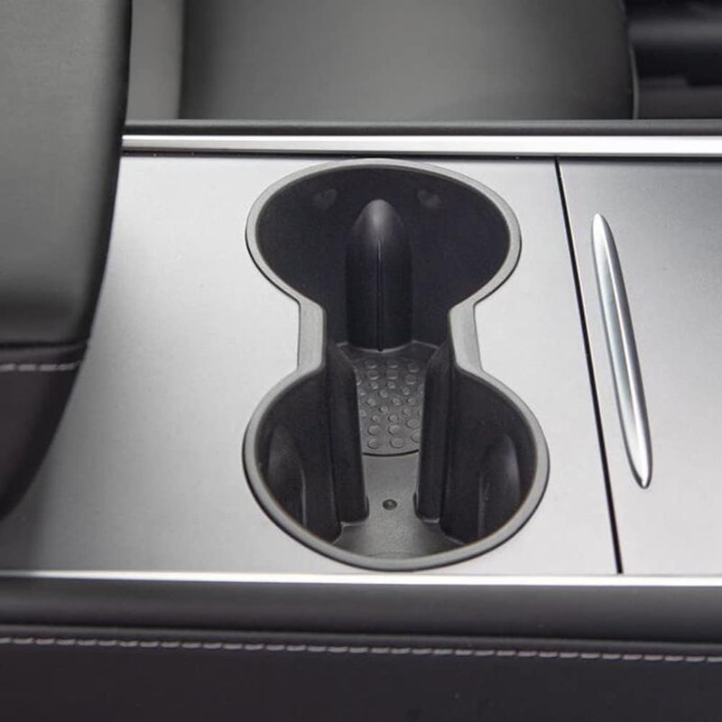 woobles Center Console Cup Holder,  Double Hole Car Cup Holder 2 in 1 Multifunctional Car Cup Holder Cup Holder with Silicone Center Console Insert Compatible with 3Y Model - Image 4