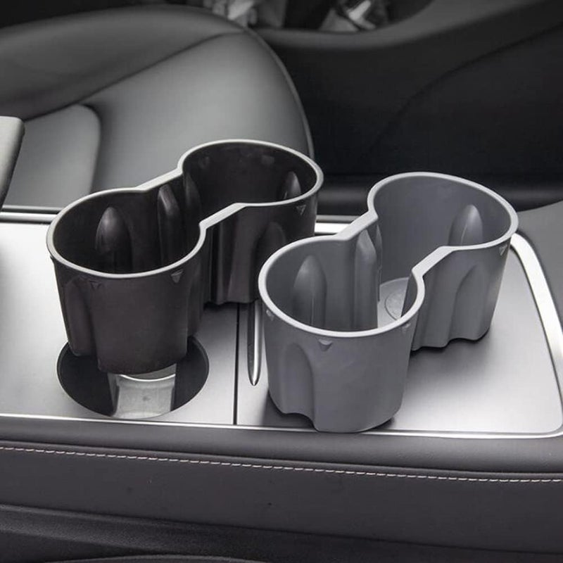 woobles Center Console Cup Holder,  Double Hole Car Cup Holder 2 in 1 Multifunctional Car Cup Holder Cup Holder with Silicone Center Console Insert Compatible with 3Y Model - Image 2