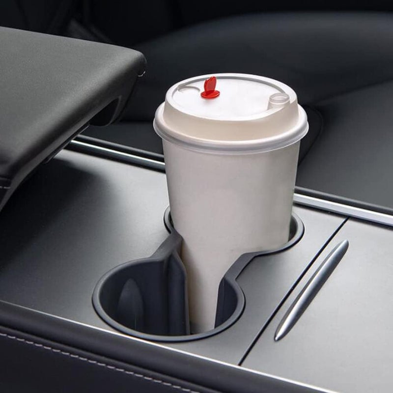 woobles Center Console Cup Holder,  Double Hole Car Cup Holder 2 in 1 Multifunctional Car Cup Holder Cup Holder with Silicone Center Console Insert Compatible with 3Y Model - Image 3