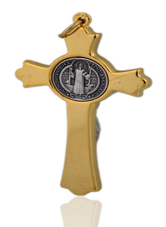 VENERARE Saint Benedict Crucifix | Patron Saint of Students and Europe | Great Catholic Gift for First Holy Communion, Graduation and Confirmation | Made in Italy - Image 2