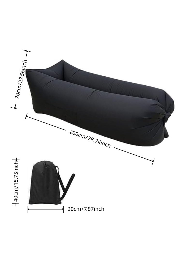 أريكة شمسية قابلة للنفخ، أريكة هوائية، أرجوحة محمولة مقاومة للماء والتسرب، مثالية للاستخدام في الفناء الخلفي، الشاطئ، السفر، التخييم، النزهات والمهرجانات الموسيقية - Image 2