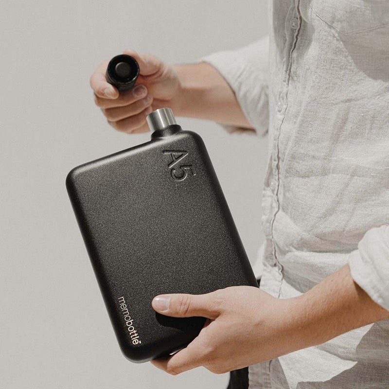 memobottle A5 Stainless Steel BLACK - Image 3