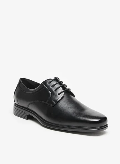 ال بي ال من شو اكسبرس Solid Derby Shoes with Lace-Up Closure