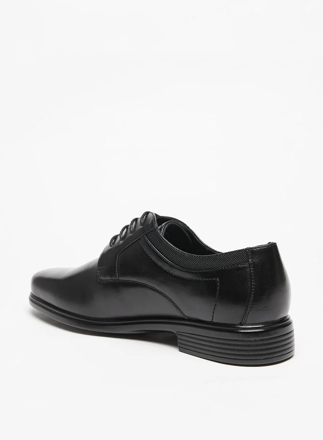ال بي ال من شو اكسبرس Solid Derby Shoes with Lace-Up Closure