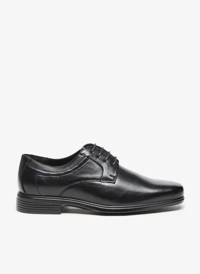 LBL by Shoexpress Solid Derby Shoes With Lace-Up Closure