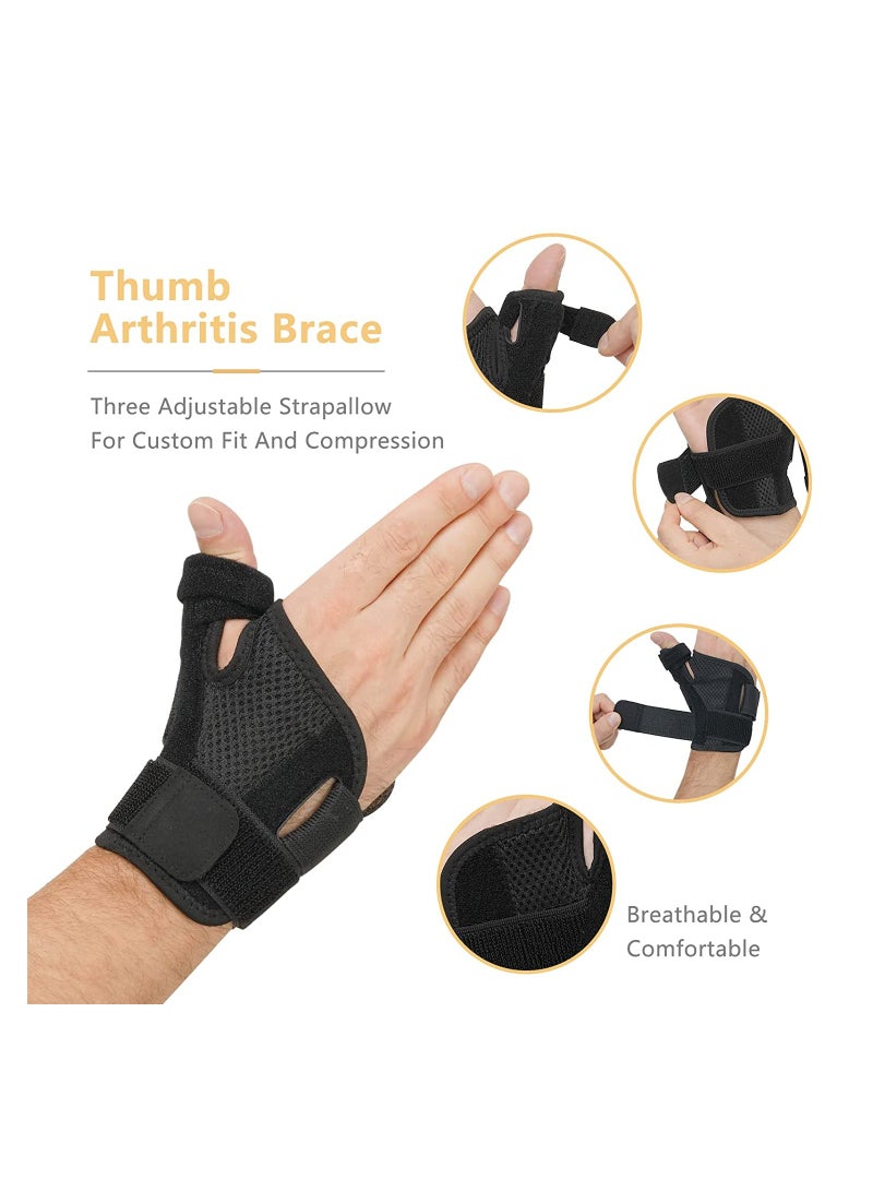 SYOSI Thumb Arthritis Brace Wrist Strap Joint Thumb Spica Splint for Pain Relief Arthritis Tendonitis Sprains Strains Carpal Tunnel Trigger Thumb Immobilize - Image 3