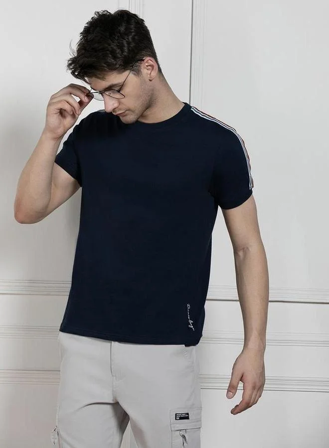 Dennis Lingo Dennis lingo Men Black Crew Neck Cotton T-Shirt
