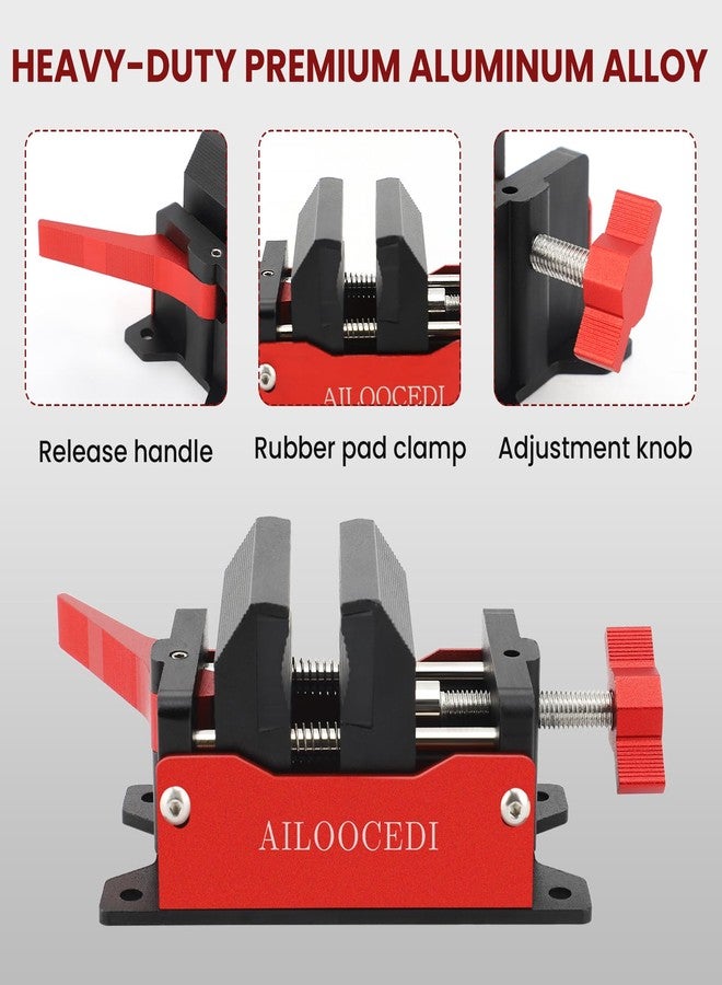 AILOOCEDI Golf Club Vise Clamp Aluminum Table Vise Woodworking Rubber Clamp Instant-Release Golf Grip Shaft Removal Tool - Image 4