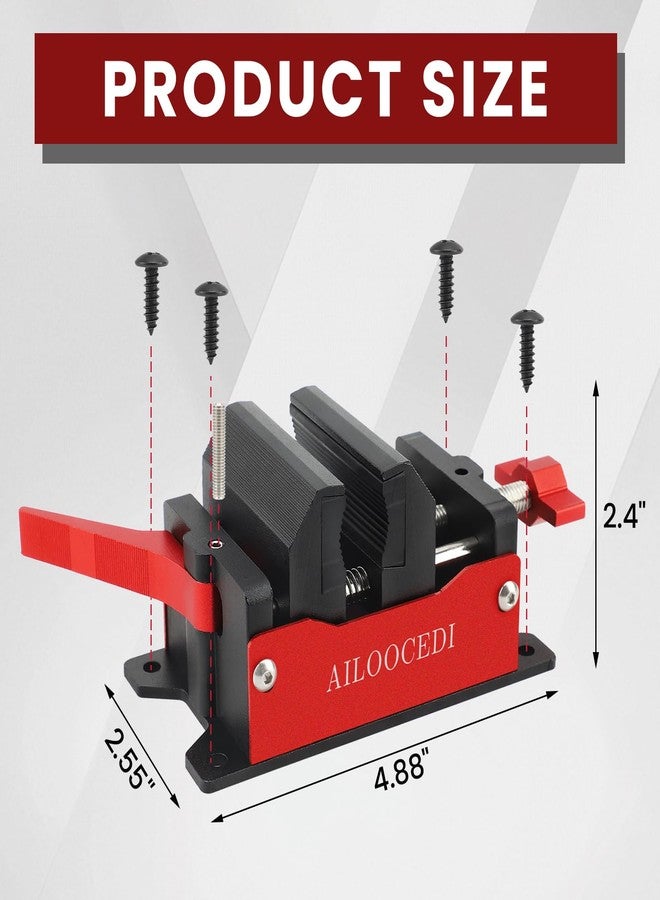AILOOCEDI Golf Club Vise Clamp Aluminum Table Vise Woodworking Rubber Clamp Instant-Release Golf Grip Shaft Removal Tool - Image 5