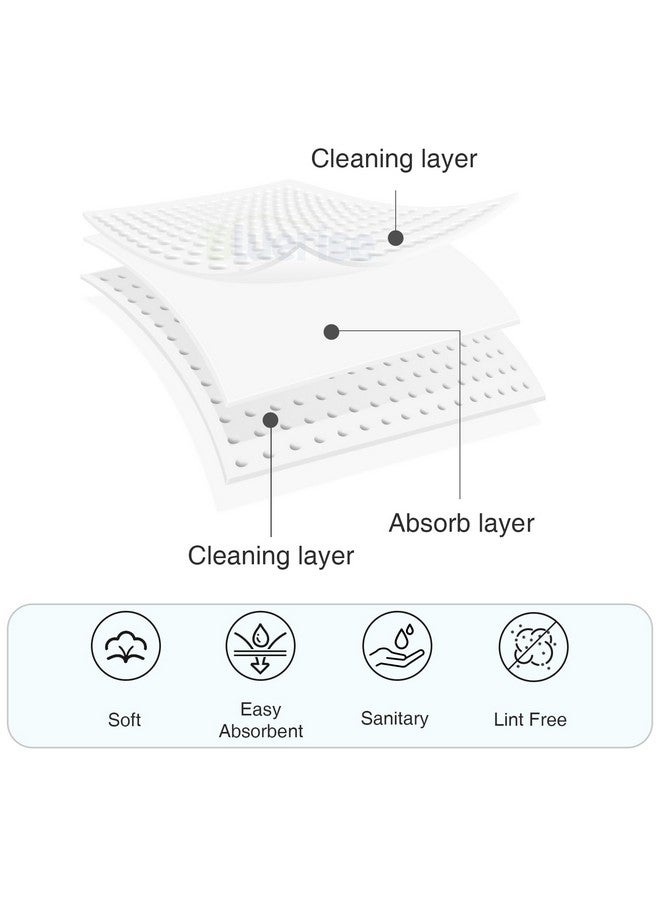Bluerise Bluerise Lint Free Nail Wipes 450PCS Nail Polish Remover Pads Soft Absorbable Eyelash Extension Glue Cleaning Wipes  - Image 3