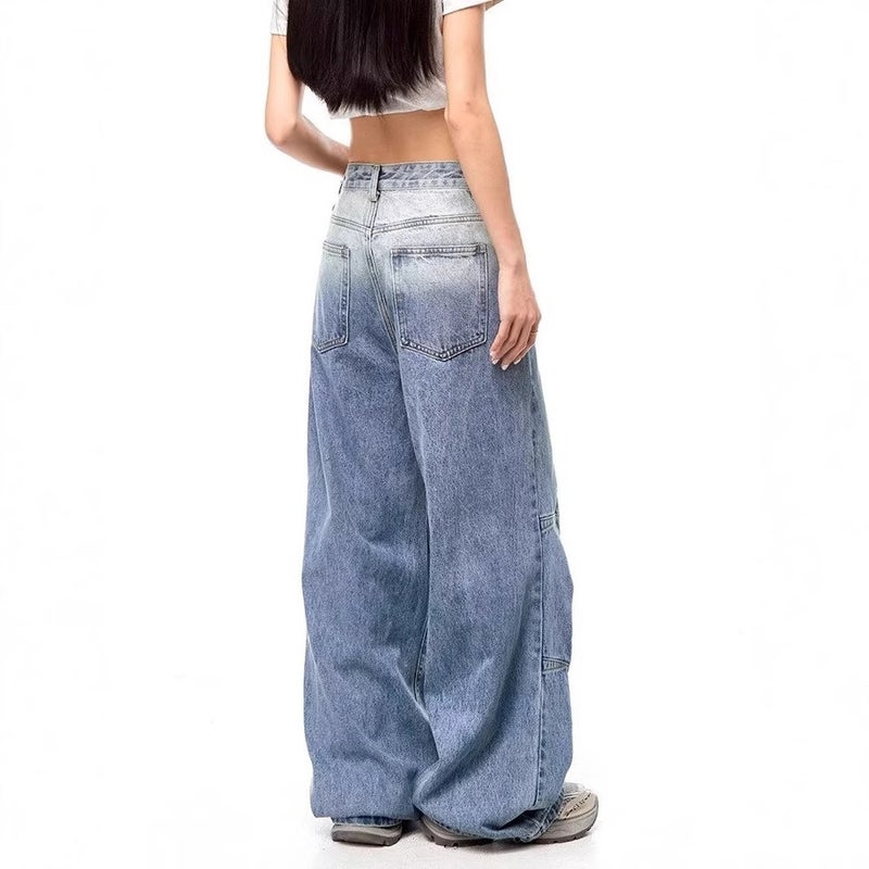 Unisex Classic Denim Jeans Loose Fit Daily Outdoor Wear - Image 4