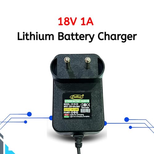 CALLSA شاحن بطارية ليثيوم 18V 1A، يدعم شحن بطاريات الليثيوم فقط (مدخل تيار متردد 240V 50Hz، مخرج تيار مستمر 18 فولت 1 أمبير) أسود. - Image 4