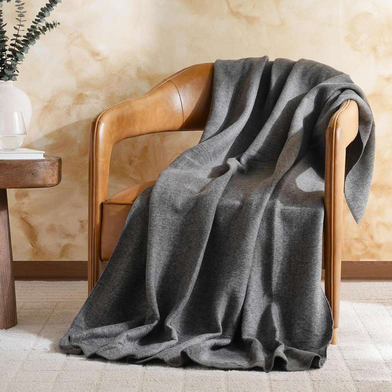 Pan Home Soft Fleece Blanket - Grey - 130x170