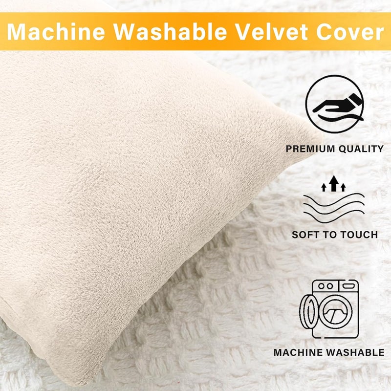 1 MIDDLE ONE 2 Pack Small Pillow, Memory Foam Mini Pillow 11 X 7 Inches for Travel, Sleeping, Nap and Neck, Knee, Lumbar Support, Tiny Cushion for Pet, Dogs (Off-White) - Image 4