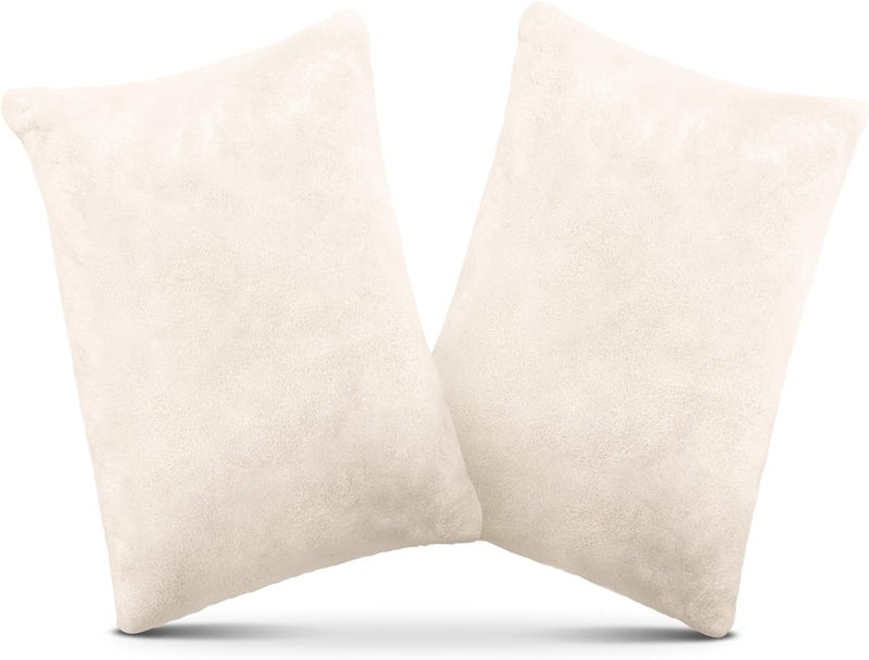 1 MIDDLE ONE 2 Pack Small Pillow, Memory Foam Mini Pillow 11 X 7 Inches for Travel, Sleeping, Nap and Neck, Knee, Lumbar Support, Tiny Cushion for Pet, Dogs (Off-White) - Image 1