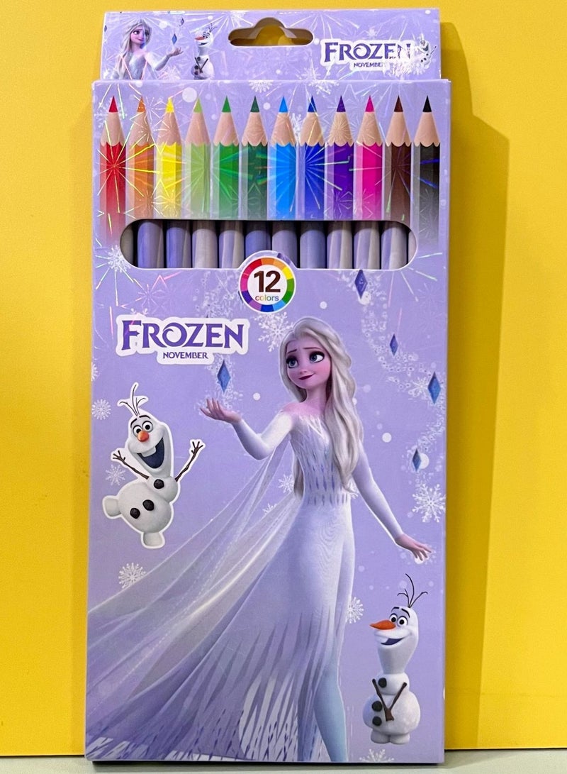 Generic 12 color pencil set color pen 12 color cartoon brush drawing stationery 