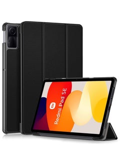Case for Xiaomi Redmi Pad SE 11 Inch 2023 - Ultra Thin with Stand Function, Slim Smart Protective Case, with Automatic Sleep/Wake Mode, Black