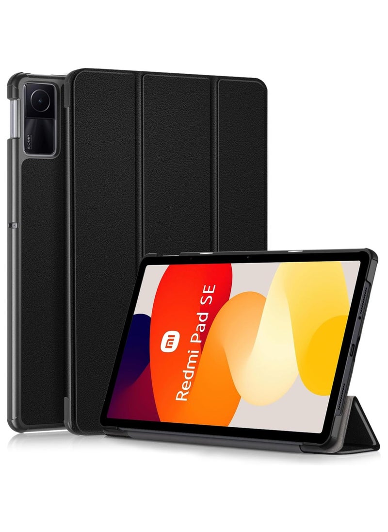 EVO Case for Xiaomi Redmi Pad SE 11 Inch 2023 - Ultra Thin with Stand Function, Slim Smart Protective Case, with Automatic Sleep/Wake Mode, Black  - Image 1