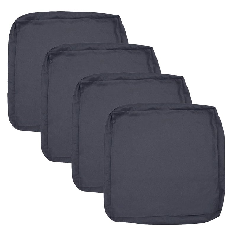 Oslimea Oslimea Outdoor Patio Cushion Covers Replacement 24x22x4 inch 2Pack Patio Furniture Cushion Seat Cover Waterproof Washable Sofa Couch Chair Slipcover Furniture Protector for Indoor Outdoor  Dark Grey  - Image 2