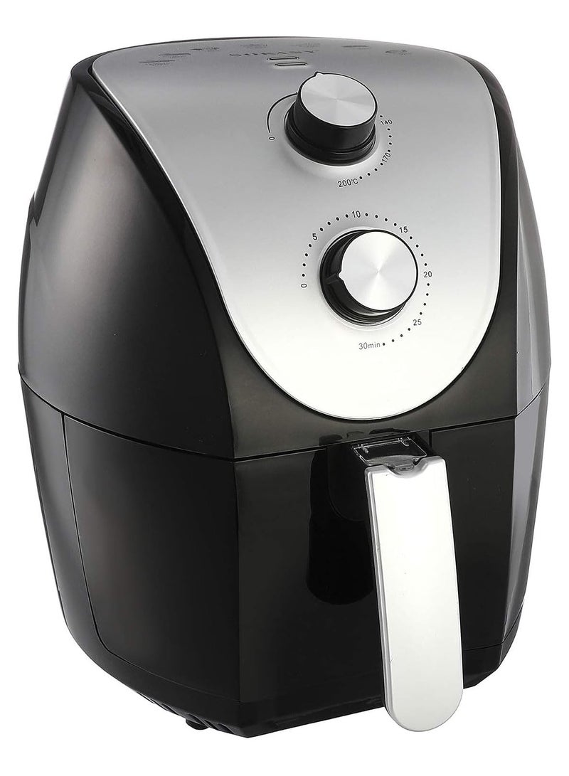 سوكاني مقلاة كهربائية بسطح غير لاصق من سوكاني - سعة 5.0 لتر، أسود ورمادي - جهد إمداد 220 فولت و50 هرتز - HB-8009، 1800.0 واط - Image 1