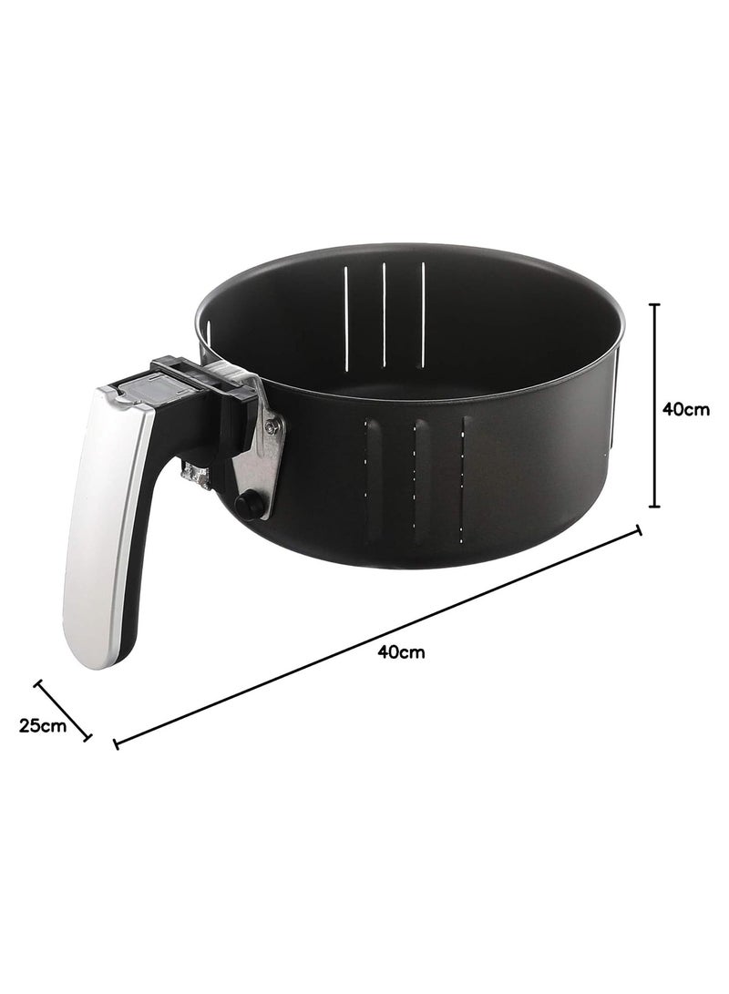 سوكاني مقلاة كهربائية بسطح غير لاصق من سوكاني - سعة 5.0 لتر، أسود ورمادي - جهد إمداد 220 فولت و50 هرتز - HB-8009، 1800.0 واط - Image 5