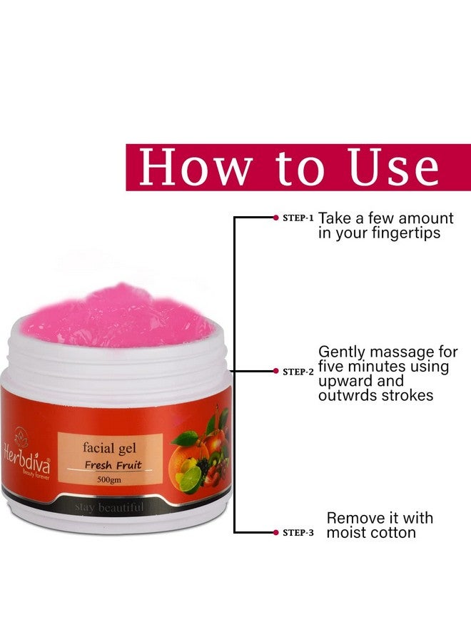 Herbdiva Facial Fruit Extract Face Gel For Glowing Skin, 500G… - Image 5