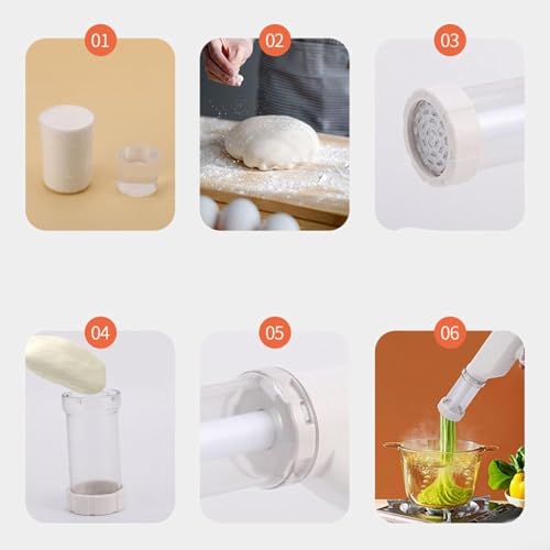 Matiko Pasta Maker Machine Kitchen Tools Ramen Machine Home | Noodle Maker Home Small Portable Handheld Noodle Press Pasta Sausage Filling Mould - Image 5