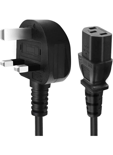 [1.8-Meter/ 6-Feet] Power Cord, Desktop Power Cable with Pure Copper Wire, 3 Pin Connector, For Computers, TVs, Monitors, Replacement Power Cord
