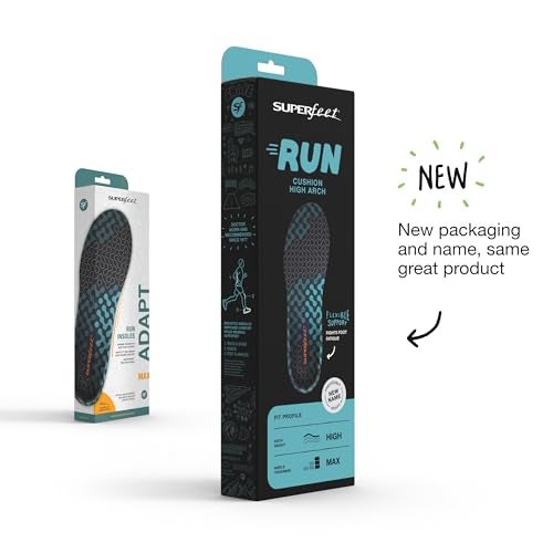 Superfeet Run Cushion High Arch Insoles - High Arch Support - Trim-to-Fit Inserts for Running Shoes - Professional Grade - 7.5-9 Men / 8.5-10 Women - Image 2