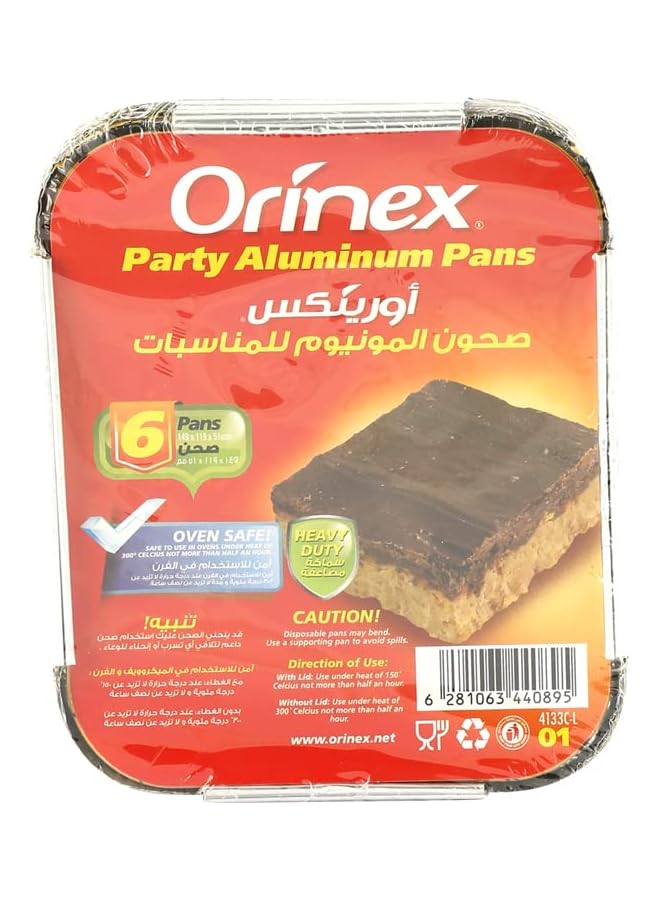 Orinex Party Alu. Pans 6K