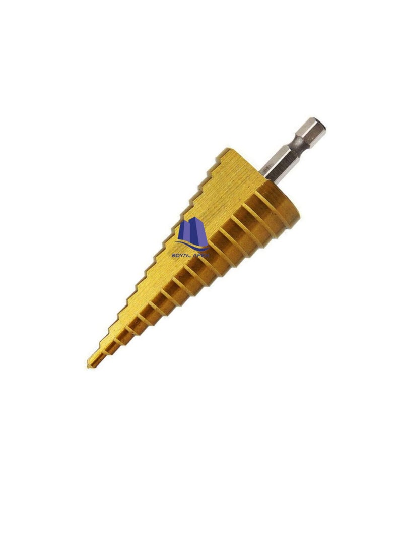 Step Drill Bit, High Speed Steel HSS Triangle Handle Pagoda Drill for Carbon Steel, Sheet Iron, Insulation Boards, PVC Boards and Wood (4mm to 30mm)  - Image 1