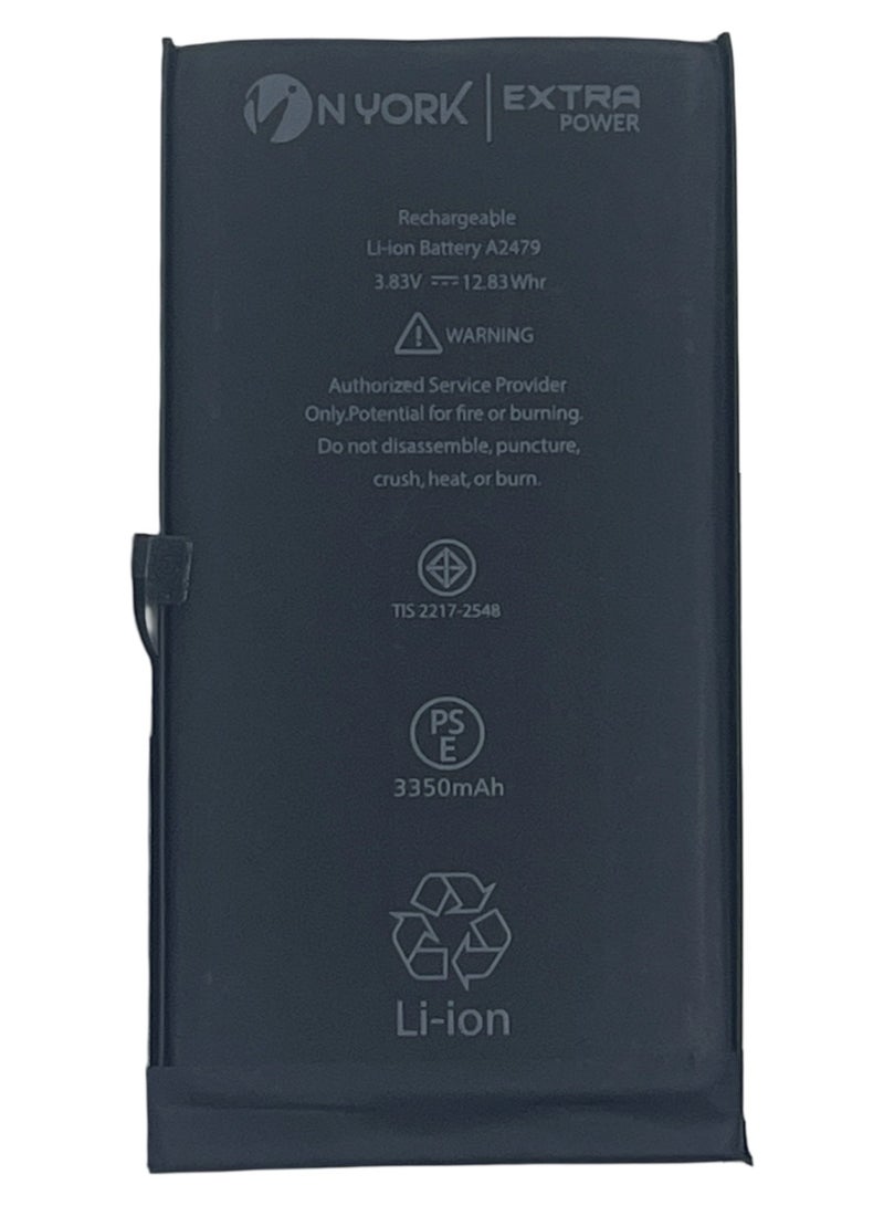 NYORK Extra Power Battery For iPhone 12 Pro 3350 mAh - Image 2