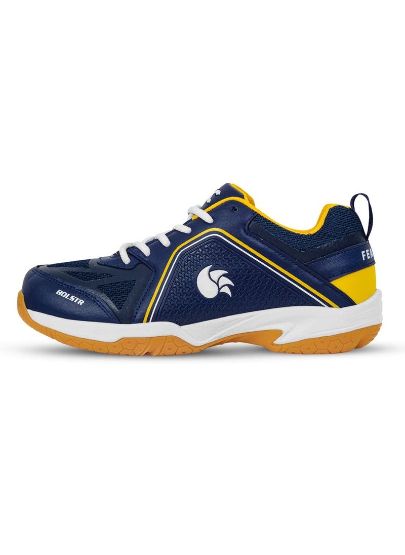DSC Bolstr Badminton Shoes | For Mens & Boys | Material: Thermoplastic Poly (TPU) | Platform Heel | Breathable Mesh | Lightweight & Durable  - Image 1