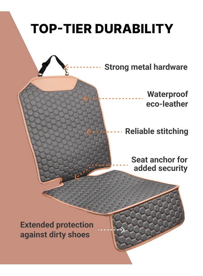 Owleys Premium Leather Car Seat Protector for Child Car Seat Cover from Dirt Scratches - Infant Car Seat Protector for Back Seat/Front Booster Seat Protector Under Baby Car Seat Waterproof 1pc Hexy - Image 2