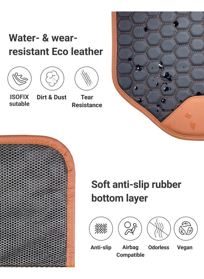 Owleys Premium Leather Car Seat Protector for Child Car Seat Cover from Dirt Scratches - Infant Car Seat Protector for Back Seat/Front Booster Seat Protector Under Baby Car Seat Waterproof 1pc Hexy - Image 5