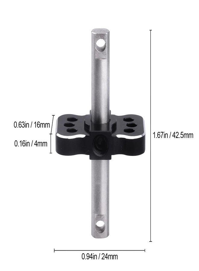 Hobbyfire Aluminum Differential Locker Spool Diff Case Parts for 1/10 2WD Traxxas Slash Rustler Stampede VXL Bandit Cars Trucks (Black) - Image 2