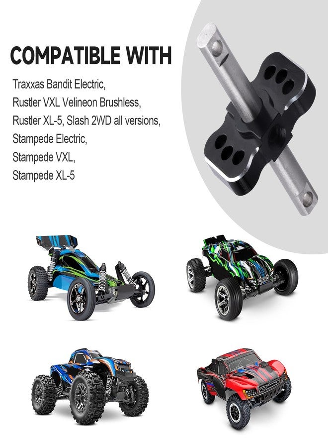 Hobbyfire Aluminum Differential Locker Spool Diff Case Parts for 1/10 2WD Traxxas Slash Rustler Stampede VXL Bandit Cars Trucks (Black) - Image 3