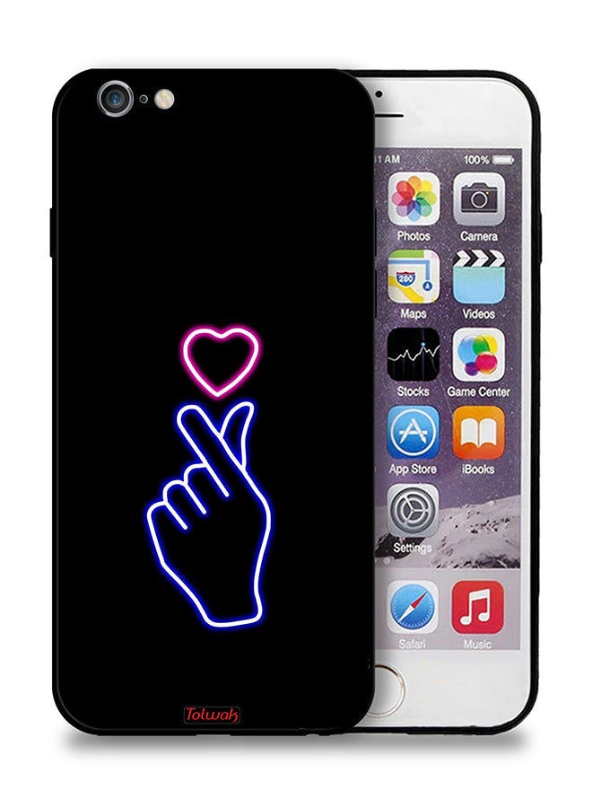 Tolwak جراب حماية لهاتف Apple iPhone 6/6s برسومات قلب مزخرفة - Image 1