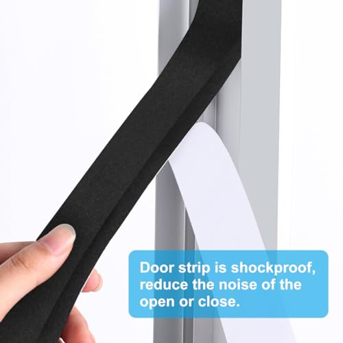 YIJUHOU Seal Foam Tape, 2 Rolls 1 Inch W x 1/2 Inch T Weather Stripping for Door and Window,High Density Single Sided Closed Cell Door Insulation Weather Strip, 2 Rolls Total 13FT Black - Image 5