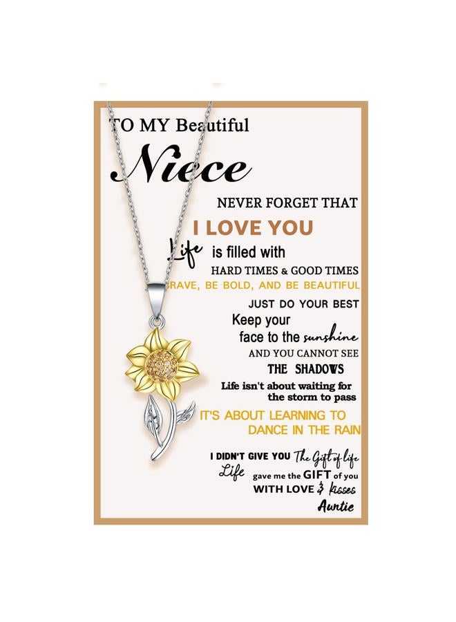 Tarsus Niece Gifts from Auntie, Niece Gifts Necklace Present Jewelry from Aunt, not known - Image 1
