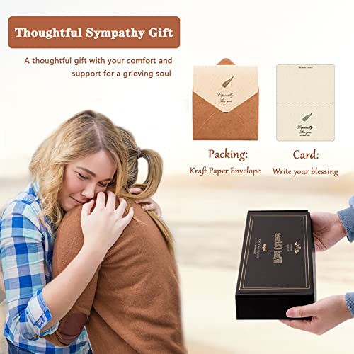 Soopau Memorial Sympathy Wind Chimes, Sympathy Gift Baskets in Memory of a Loved One Mother Father for Memorial/Bereavement/Condolence, 30" Wooden - Image 3