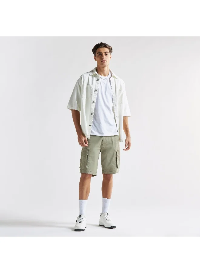Splash FAV Cargo Shorts with Pockets and Button Closure
