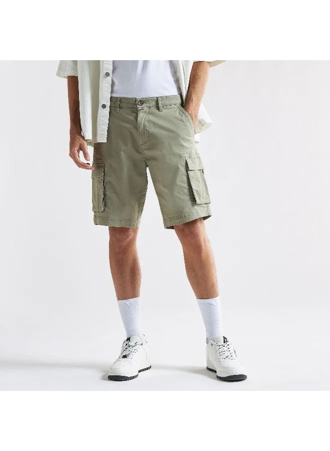Splash FAV Cargo Shorts with Pockets and Button Closure