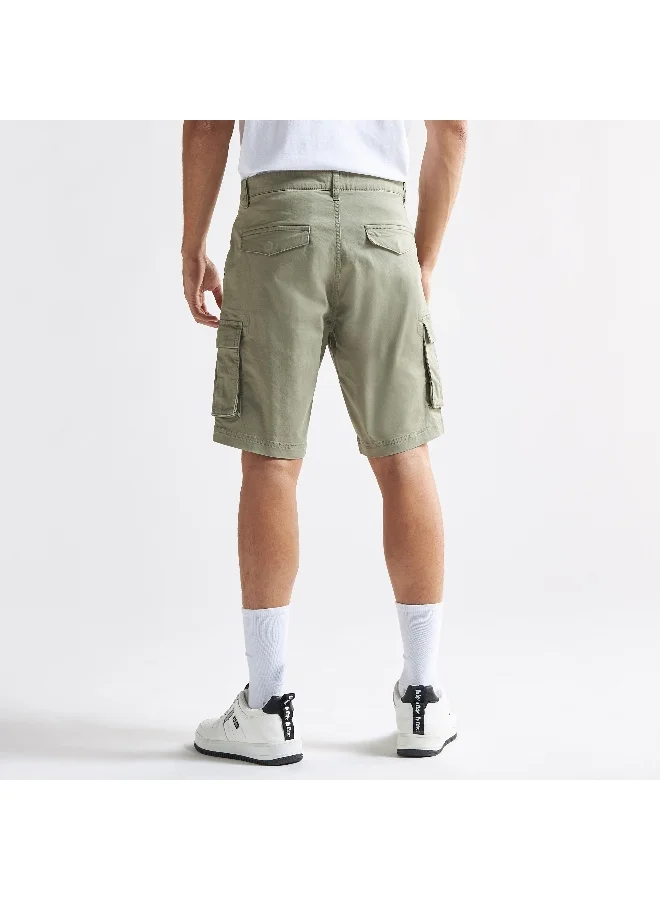 Splash FAV Cargo Shorts with Pockets and Button Closure