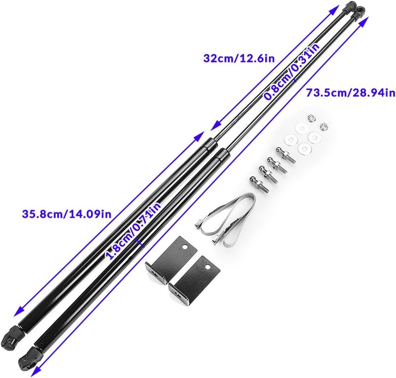 Wivplex Hood Lift Struts for Ford Explorer 2016-2018 - Image 2