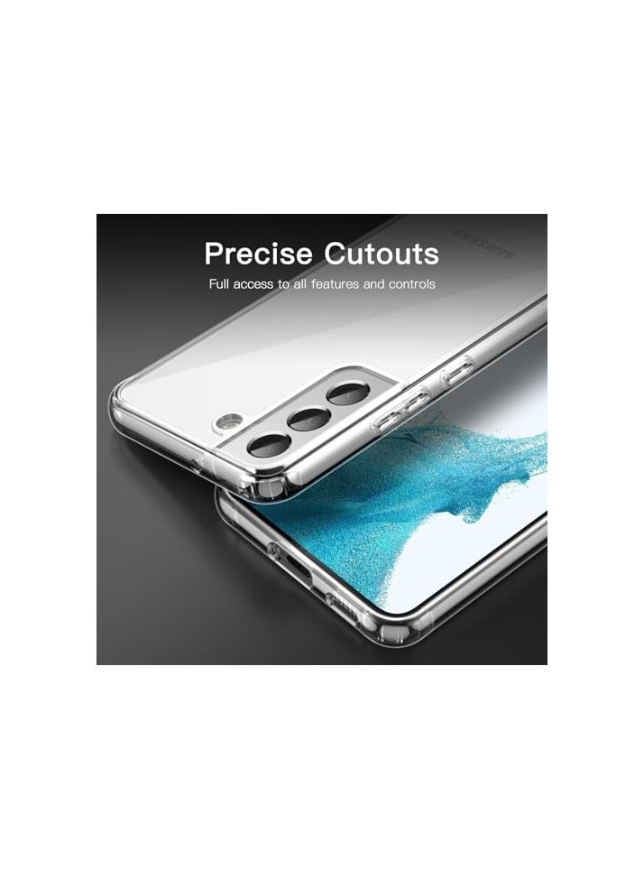 JETech Case for Samsung Galaxy S22 5G 6.1-Inch, Non-Yellowing Shockproof Bumper Protective Phone Cover, Anti-Scratch Hard PC Back (Clear) - Image 2