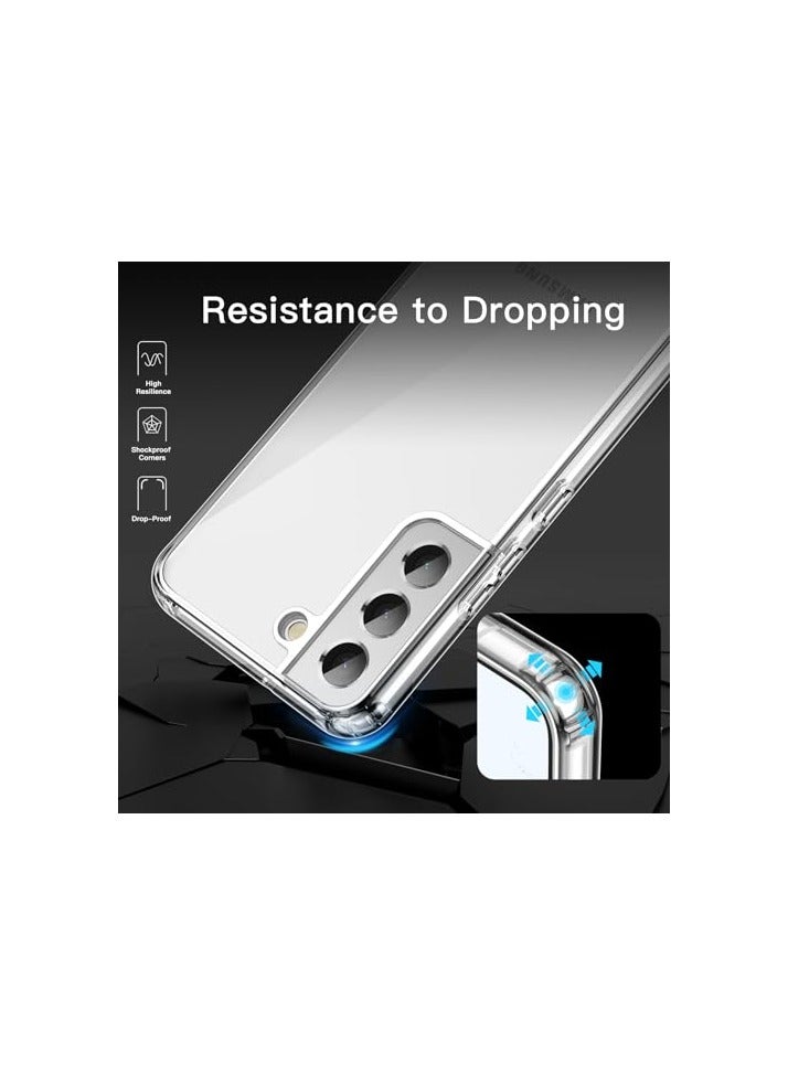 JETech Case for Samsung Galaxy S22 5G 6.1-Inch, Non-Yellowing Shockproof Bumper Protective Phone Cover, Anti-Scratch Hard PC Back (Clear) - Image 4