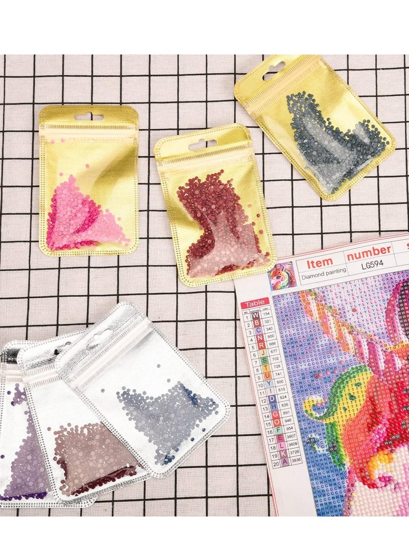 كاست ويف 100 PCS Mylar Bags, Holographic Bags, Baggies,   Small Plastic Bags, Resealable Sweet Pouches, Wax Melt Bags, Sample Bags for Lipgloss, Jewelry, Eyelash - Image 5
