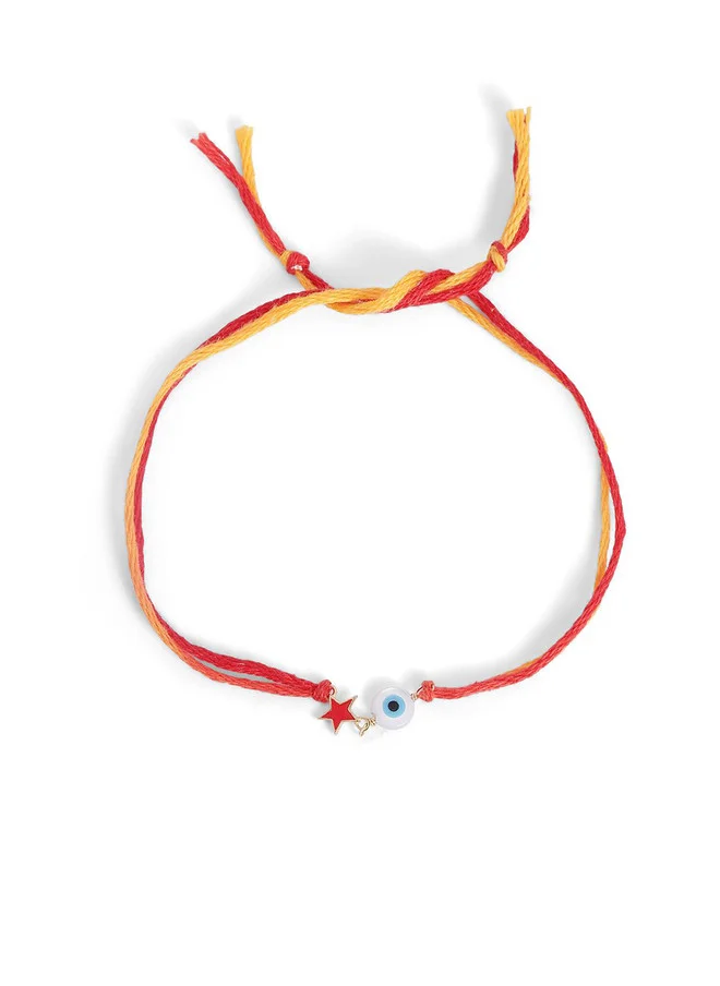 بونكيدز BONKIDS Kids 925 Silver Evil Eye Thread Rakhi